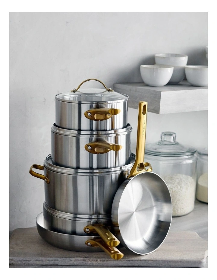Padova Reserve Stainless Steel Cookware Set 6 Piece in Silver image 5
