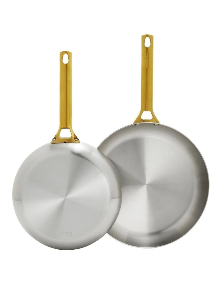 Padova Reserve Stainless Steel Frypan Set 2 Piece in Silver image 1