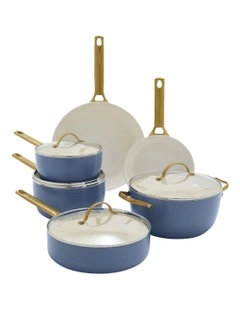 Nova PFAS-Free Padova Cookware Set 6 Piece in Blue