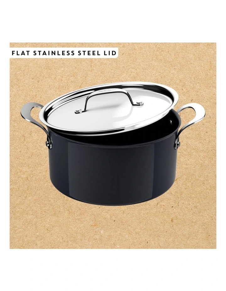 Enjoy Ceramic Induc HA With Pan Protectors Set Of 5 in Black Sparkles image 4