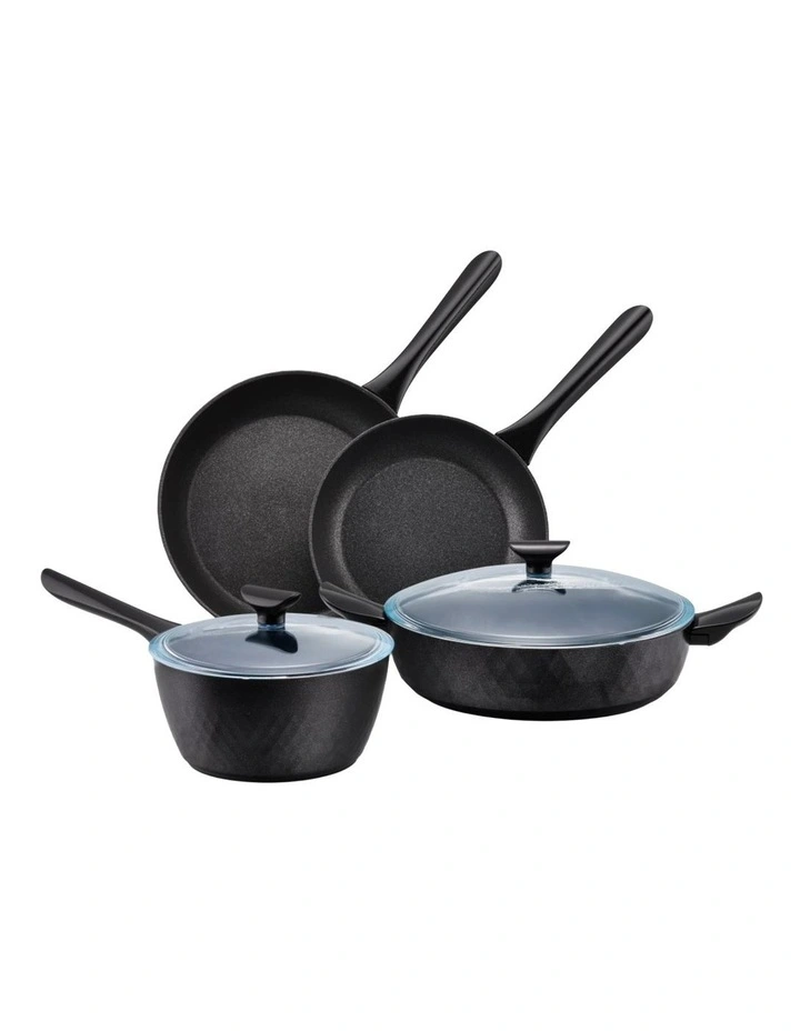 Per Silvia Nonstick Induction Cookware Set 4 Piece in Black image 1