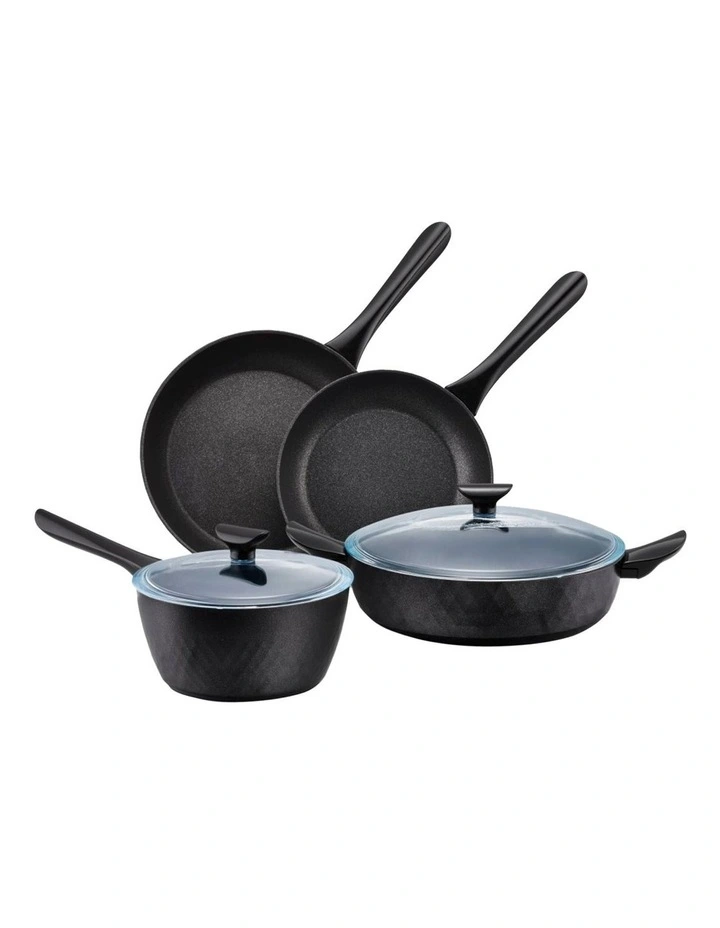 Per Silvia Nonstick Induction Cookware Set 4 Piece in Black image 1