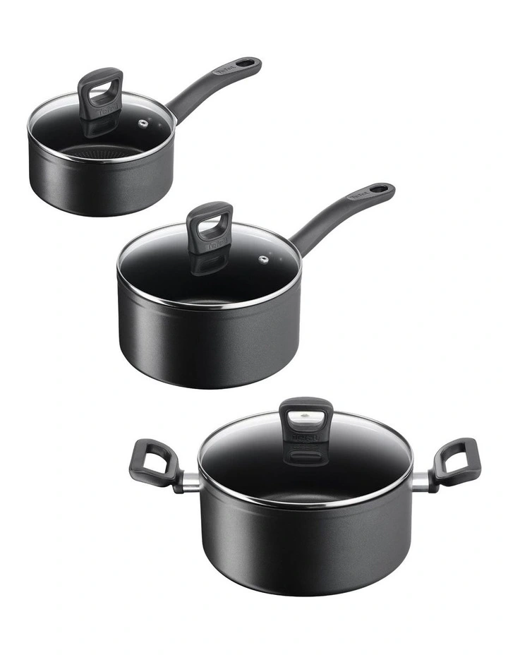 Sensation Force Induction Non-Stick 7 Pieces Set in Black image 3