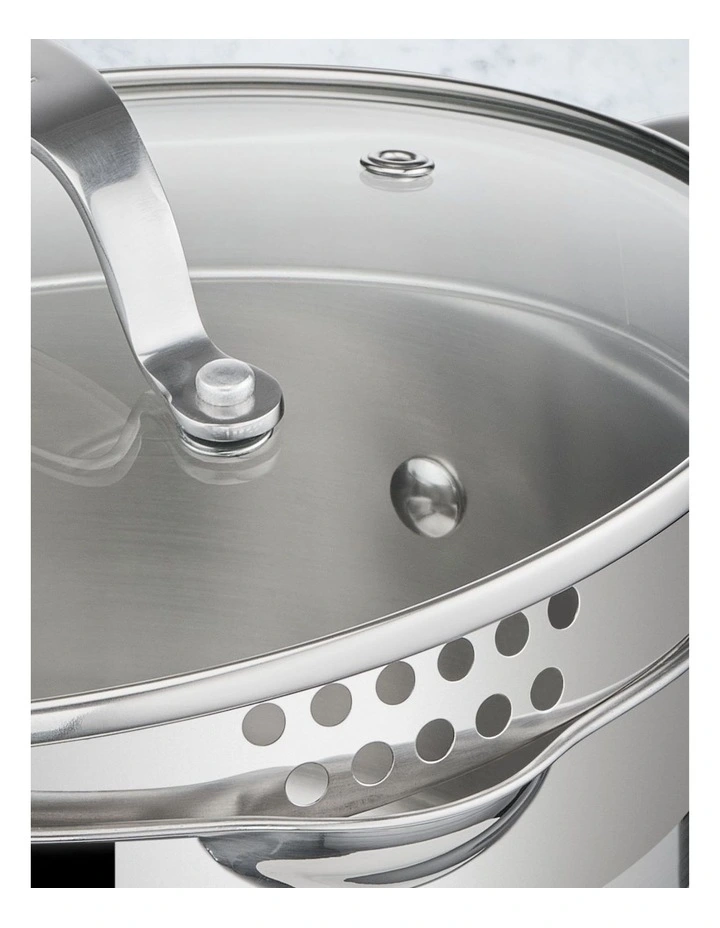Cook Smart Induction Stainless Steel Uncoated Set 5 Pack in Silver image 2