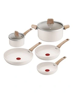 Vivaceram Induction Ceramic Cookware 5 Piece Set in Beige