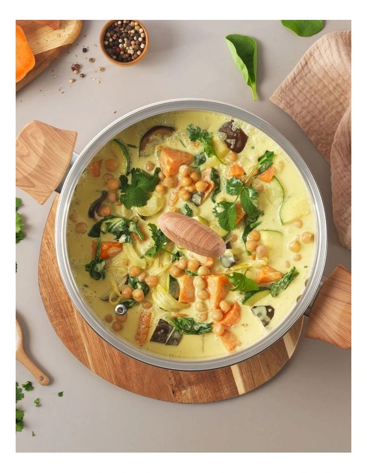 Vivaceram Induction Ceramic Cookware 5 Piece Set in Beige image 6