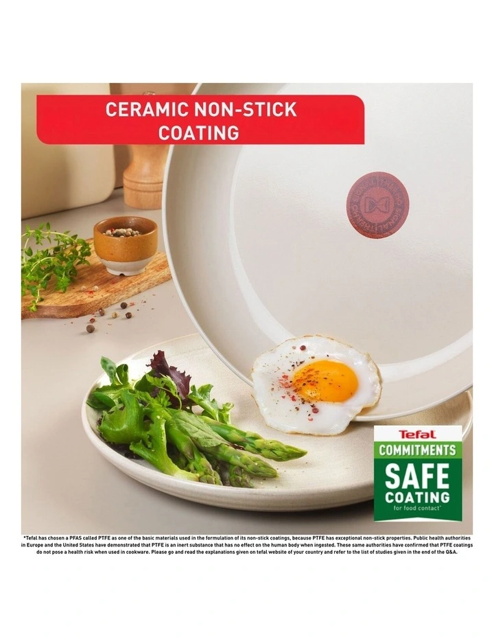 Vivaceram Induction Ceramic Cookware 5 Piece Set in Beige image 7