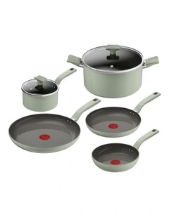 Vivaceram Induction Ceramic 5 Piece Set in Green Lichen