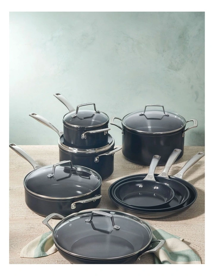 Cookware Set 8 Piece in Black image 3