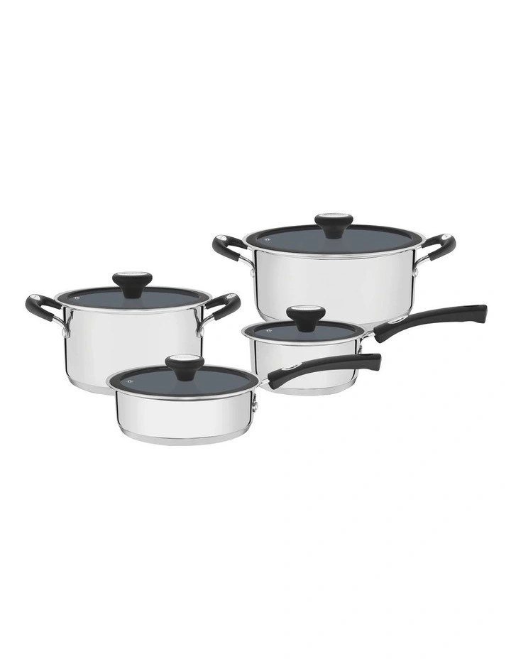 Solar Ceramic Cookware Set 4 Pieces in Silver image 1