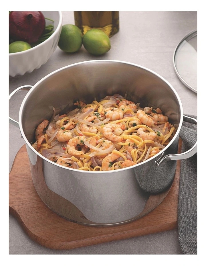 Una Stainless Steel Cookware Set 4 Pieces in Silver image 2