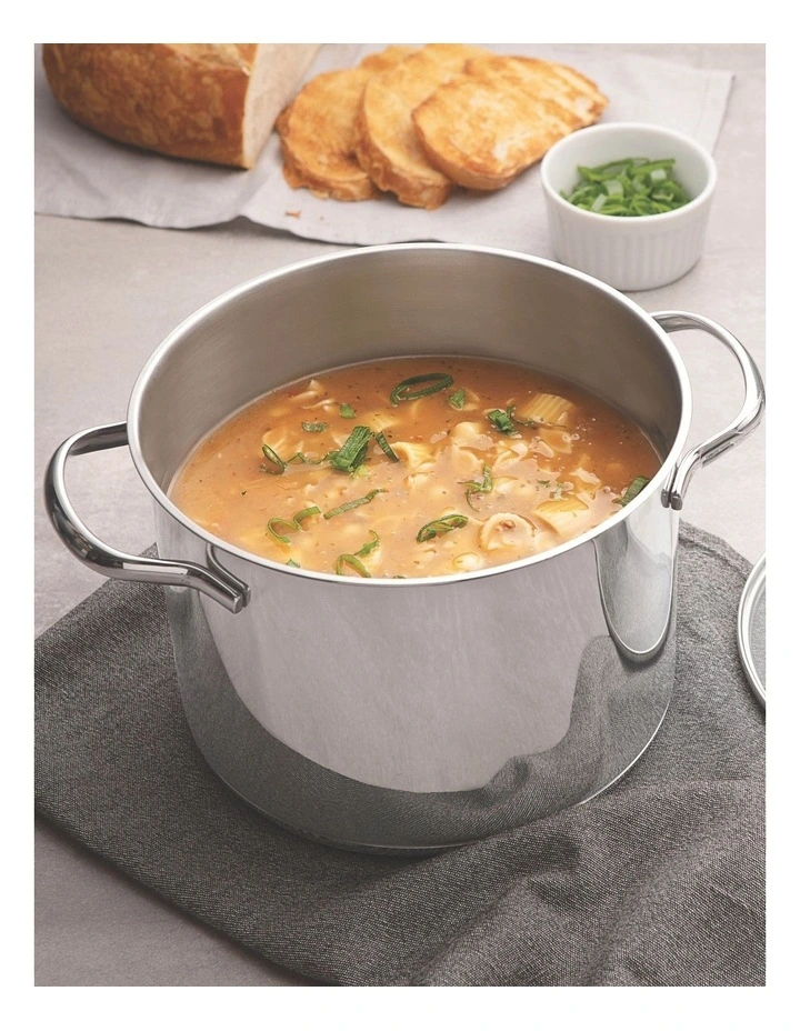 Una Stainless Steel Cookware Set 4 Pieces in Silver image 3