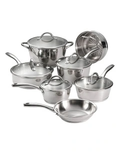 Professional Cookware Set 7 Piece in Silver