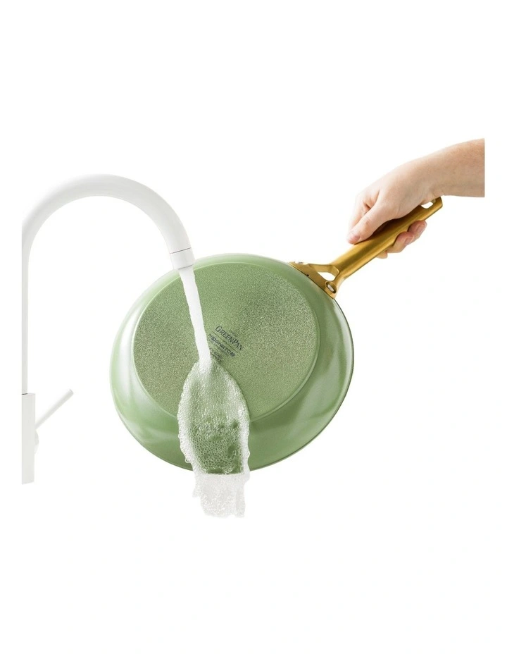 Padova Ceramic Non-stick Cookware Set 5 Piece in Sage image 5