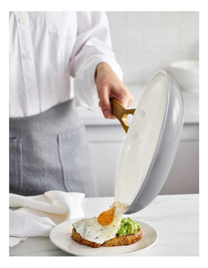 PFAS-free ceramic non-stick Padova Reserve Cookware Set 5 Piece in Dove Grey image 4