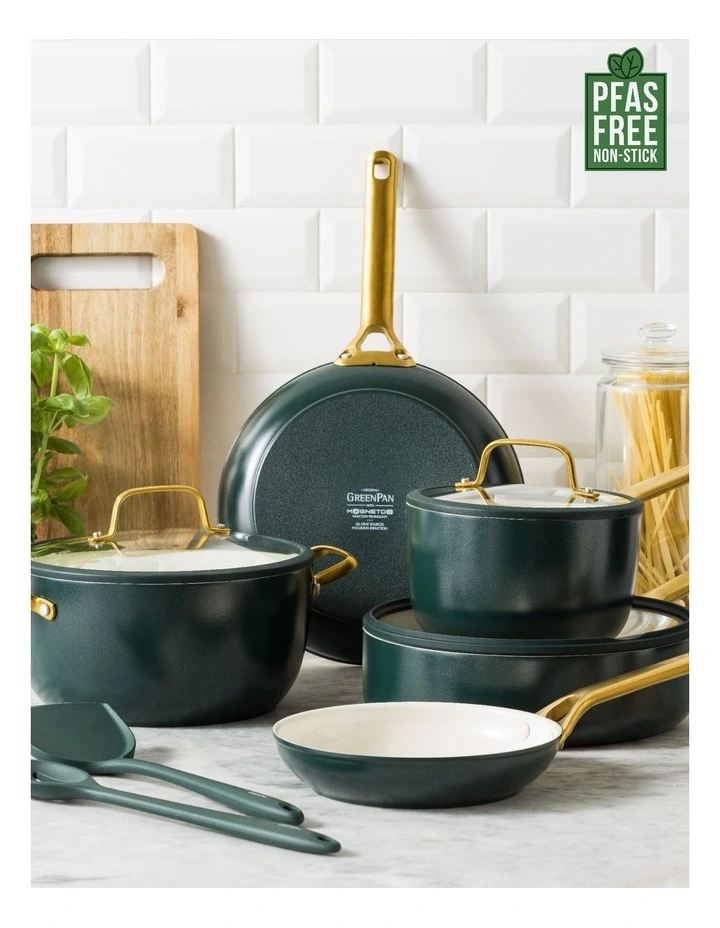Padova Reserve Cookware Set 5 Piece in Moroccan Green image 2