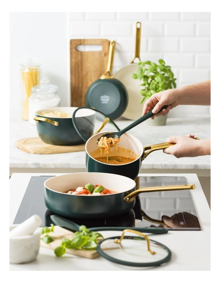 Padova Reserve Cookware Set 5 Piece in Moroccan Green image 3