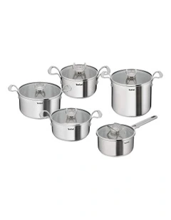 Space Extreme Induction 5 Pieces Pot Set in Silver