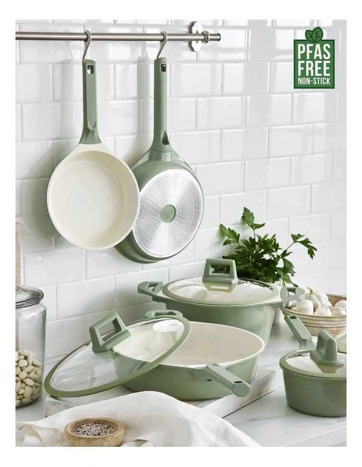 Arte 5 Piece Cookware Set in Sage Green image 2
