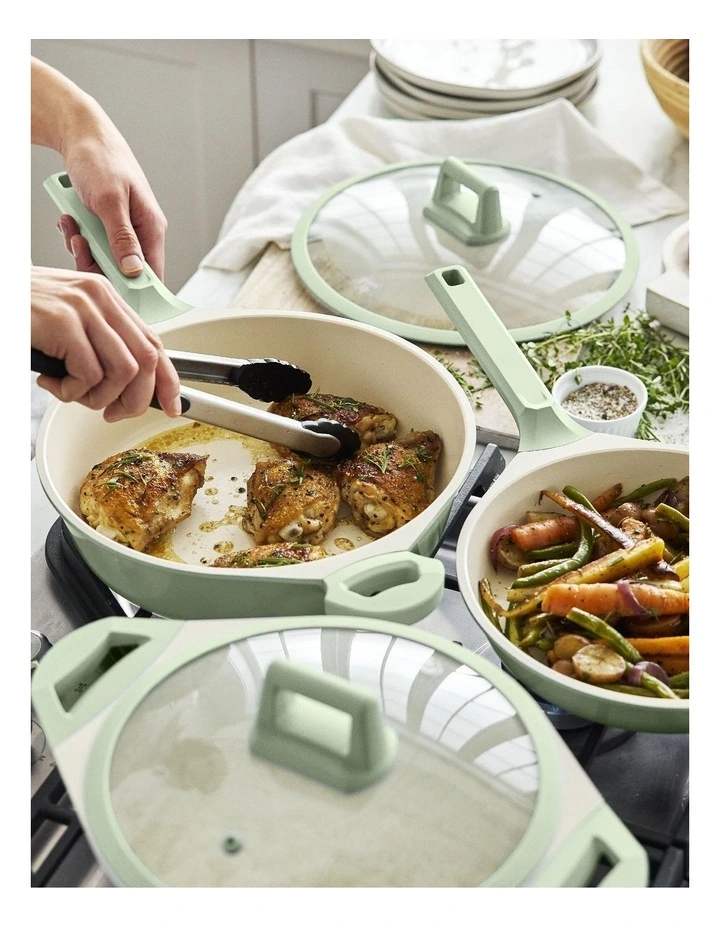 Arte 5 Piece Cookware Set in Sage Green image 4