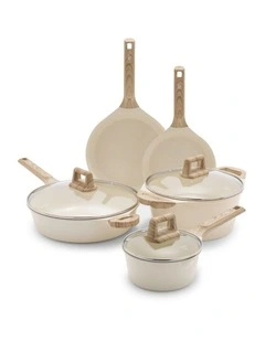 Arte 5 Piece Cookware Set in Sparkled Cream