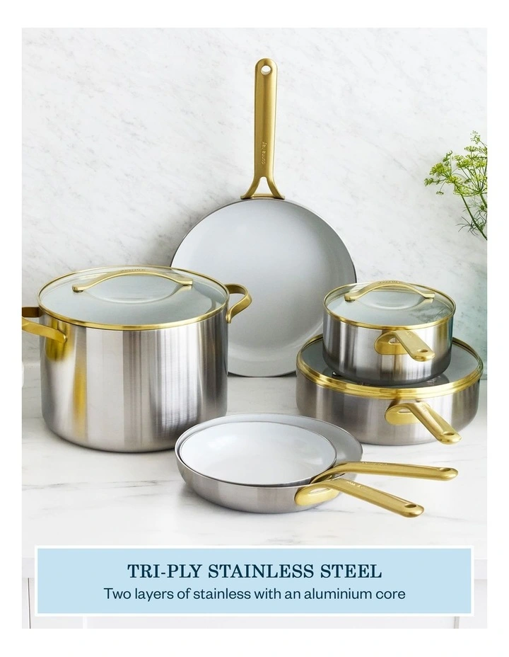 Donna Hay by GreenPan 3-Ply Stainless Steel 10-Piece Set image 4