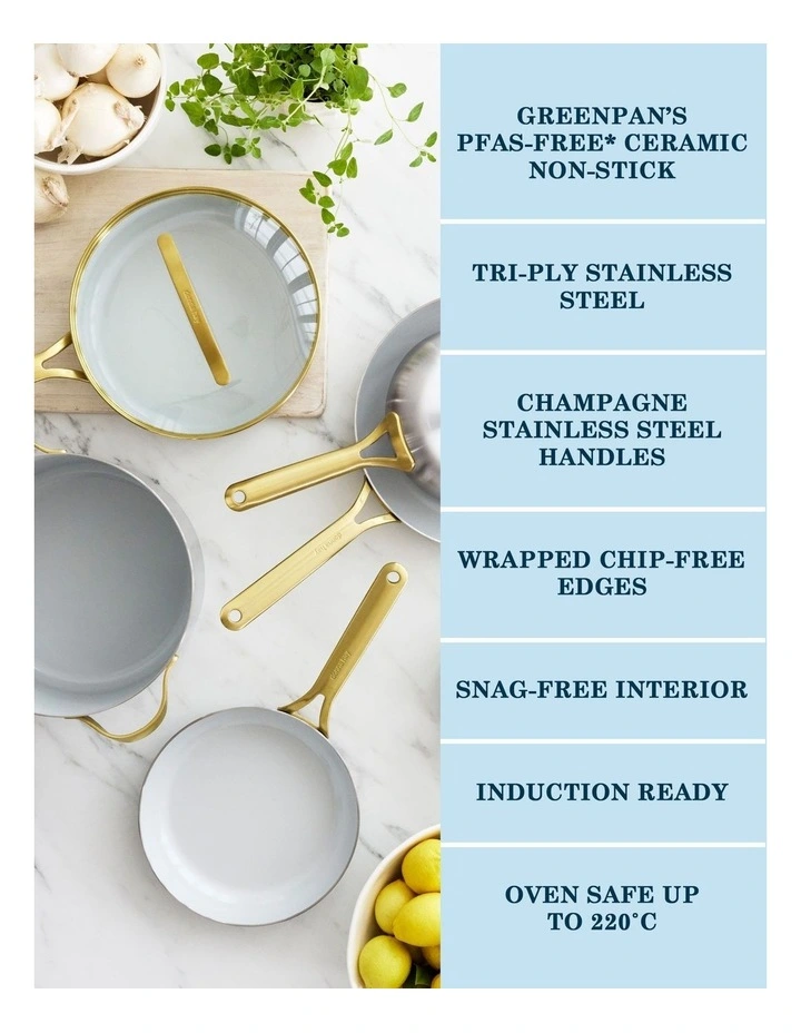 Donna Hay by GreenPan 3-Ply Stainless Steel 10-Piece Set image 6
