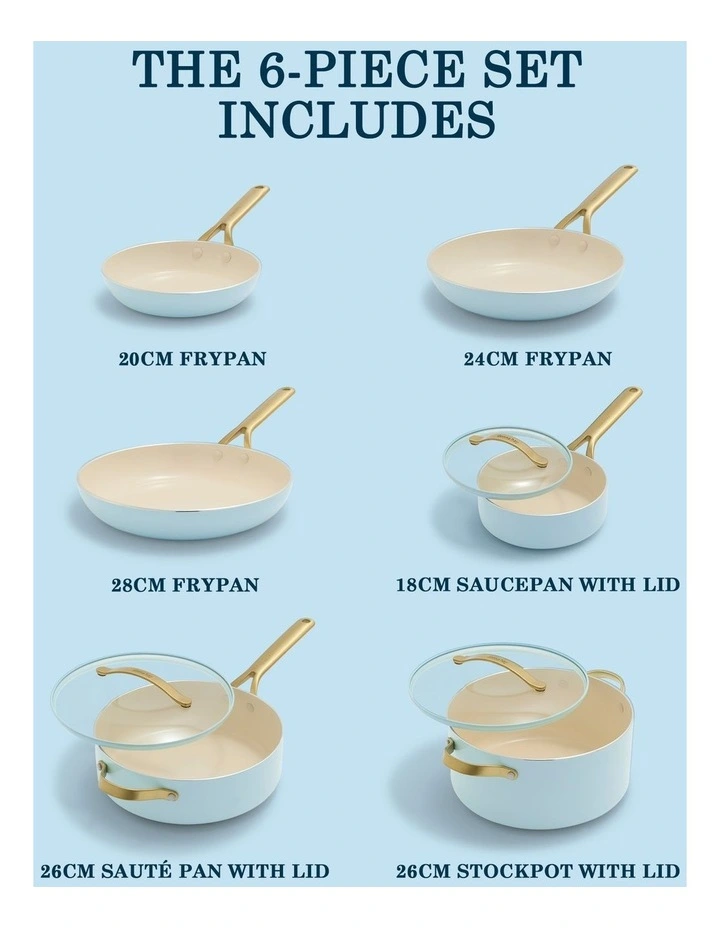 Donna Hay by GreenPan 10-Piece Ceramic Non-Stick Cookware Set image 4