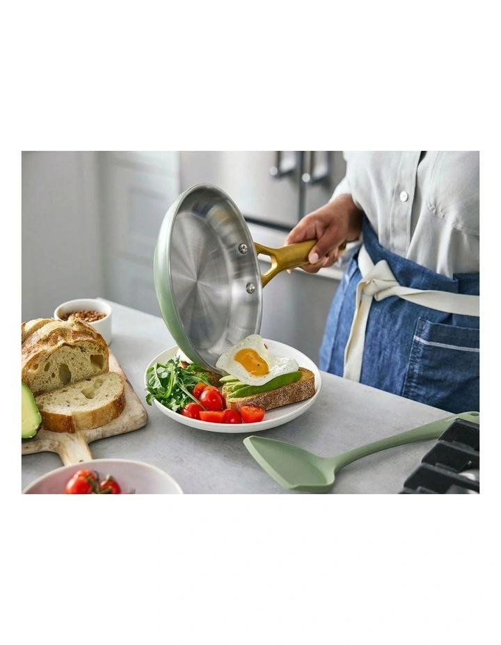 Padova Reserve Coloured Stainless Steel 6pc Cookware Set in Sage image 5