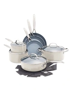 Valencia Pro 7pc Cookware Set Cream