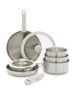 Click 6pc Cookware Set Stainless Steel