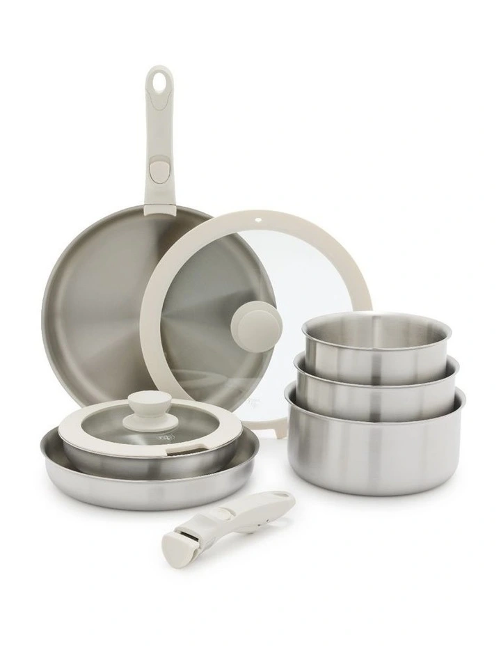 Click 6pc Cookware Set Stainless Steel image 1