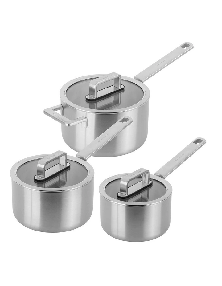 Elektra 3 Piece Saucepan Set image 1