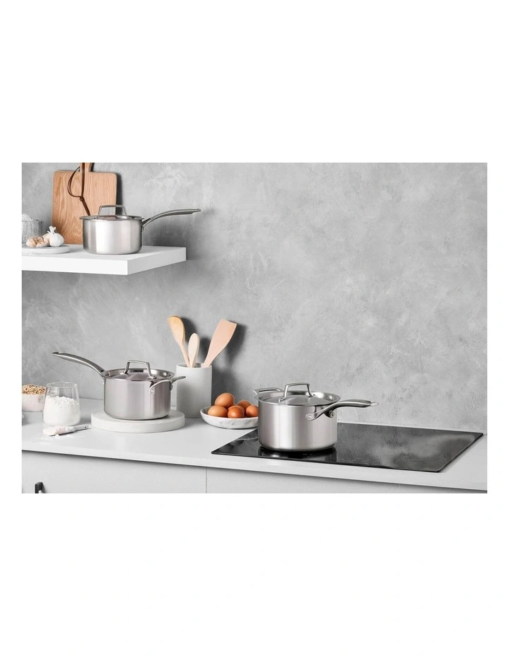 Essentials 3-Ply Saucepan 3 Piece Set 16/18/20cm image 4