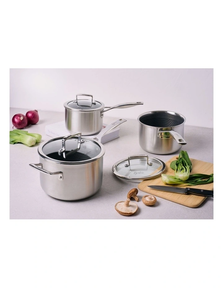 Pyrohex 3pc Saucepan Set image 2