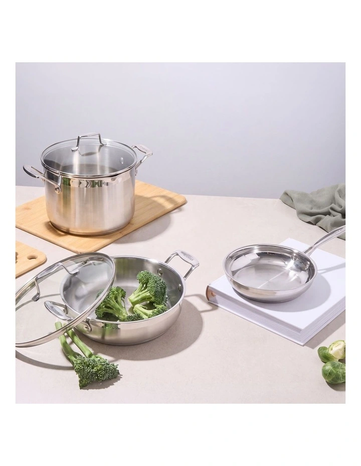 Impact 3 Piece Cookset in Stainless Steel image 3