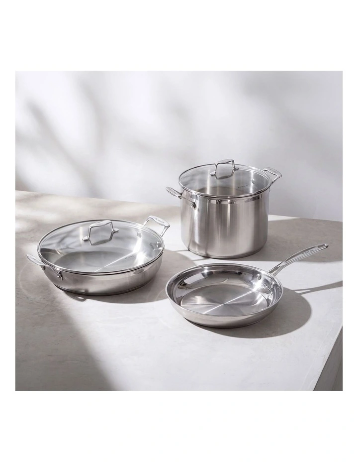 Impact 3 Piece Cookset in Stainless Steel image 4