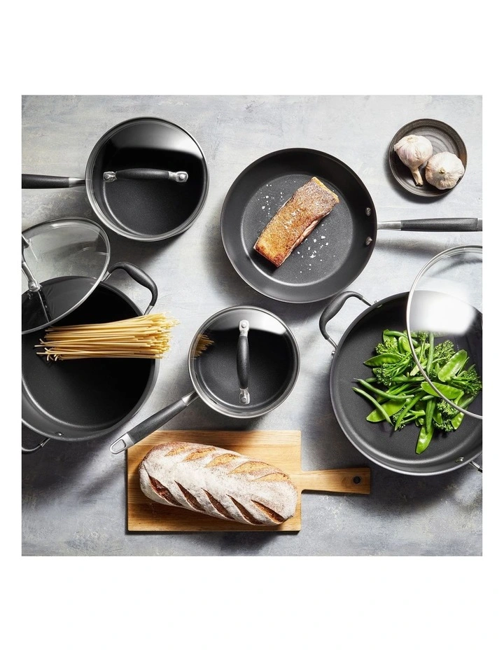 Anolon Advanced + Nonstick Induction 5 Piece Cookware Set In Black MYER