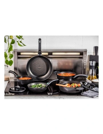 Per Salute Nonstick Induction Cookware Set 5 Piece in Black