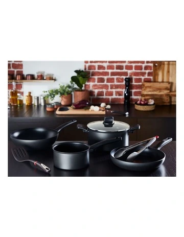 Ultimate Non-Stick Induction Cookware Set 6 Piece in Black