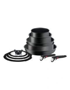 Tefal Ingenio Ultimate Induction Non-Stick Cookset 10 Piece in Black