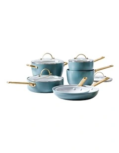 Padova 6 Piece Cookware Set Smokey Blue PFAS-free