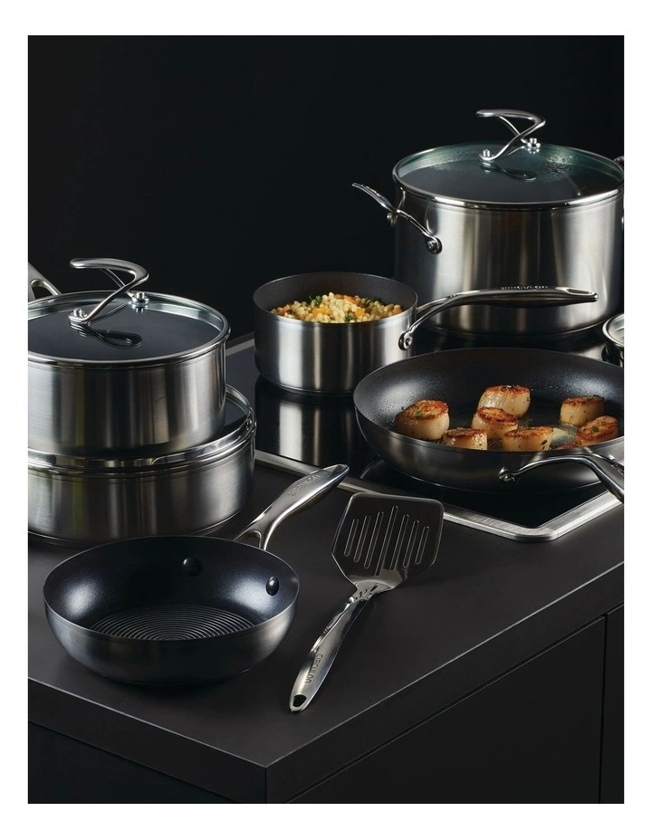 S-Series Nonstick Stainless Steel Induction 10 Piece Cookware Set with Bonus Tool image 2