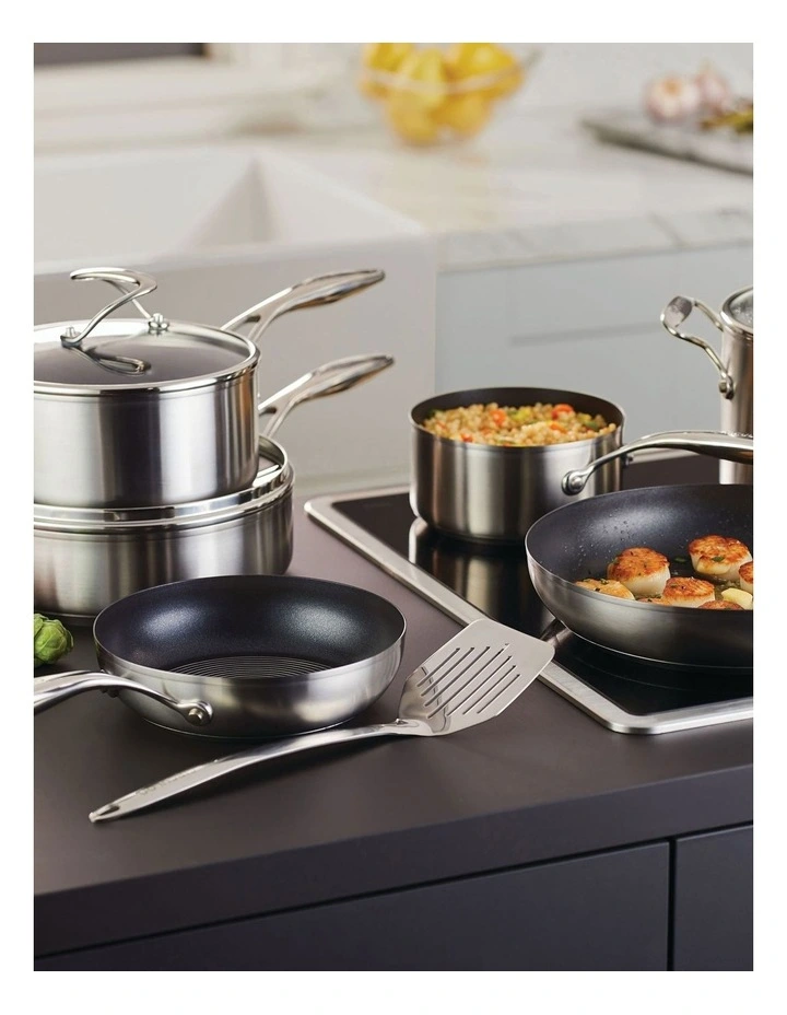 S-Series Nonstick Stainless Steel Induction 10 Piece Cookware Set with Bonus Tool image 6