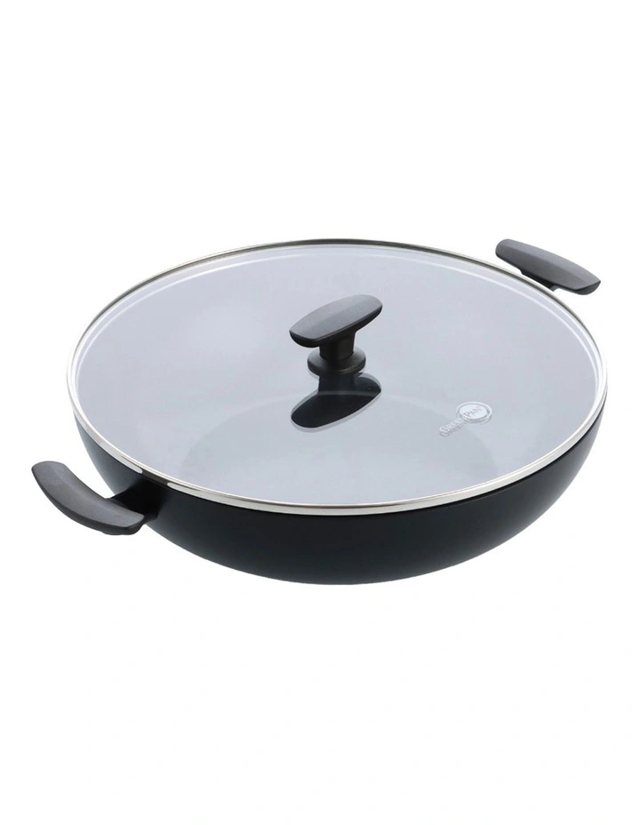 Smartshape Covered Wok 32cm / 5.43L with 2 side handles - PFAS-free ceramic non-stick image 1