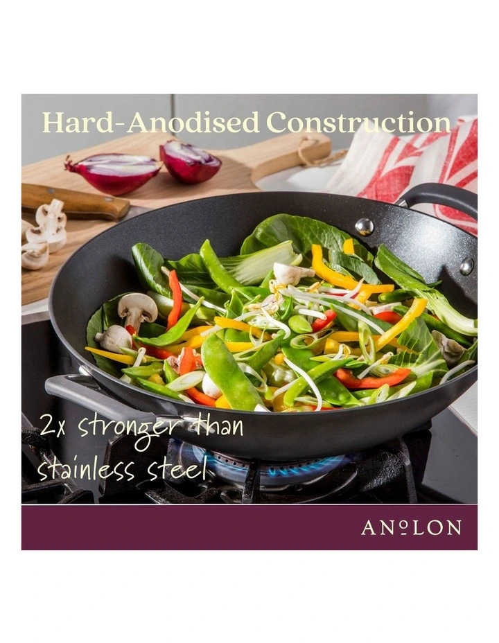 Endurance+ Nonstick Induction Wok 36cm in Black image 4