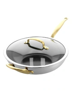 Premiere Gold Wok 30cm PFAS-free ceramic non-stick