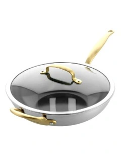 Premiere Gold Wok 30cm PFAS-free ceramic non-stick
