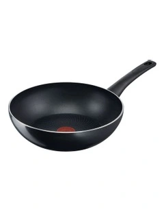 Generous Cook Induction Non-Stick Wok 28cm in Black