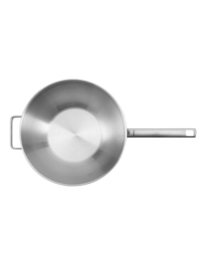 Wok with Lid & Helper Gift Boxed 30cm in Stainless Steel image 2